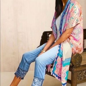 Chico’s Medallion-Print Silk Ruana Wrap